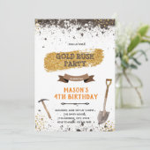 ゴールドラッシュパーティーテーマ 招待状 (スタンド正面)