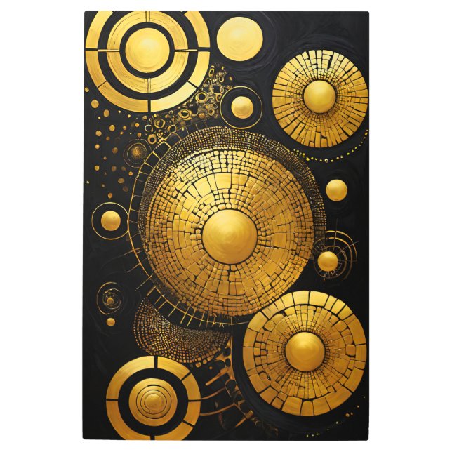 ゴールドラッシュ1メタルウォールアート メタルプリント (正面)