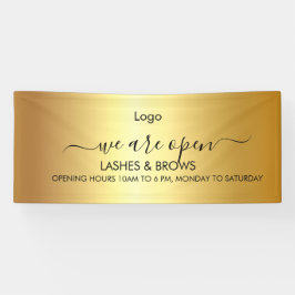 ゴールドラッシュ＆ブロウ ビューティーサロン 横断幕