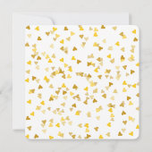 ゴールドラブハートがはじけるベビーシャワー 招待状 (裏面)