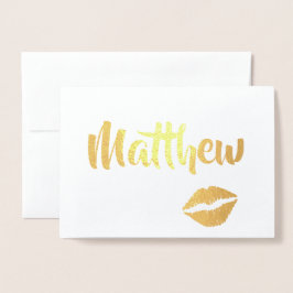 ゴールドラメのキッシーリップス 箔カード