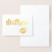 ゴールドラメのキッシーリップス 箔カード (ディスプレー)