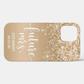 ゴールドラメのケースメイトiPhoneケース Future Mrs Case-Mate iPhoneケース (裏面 (横))