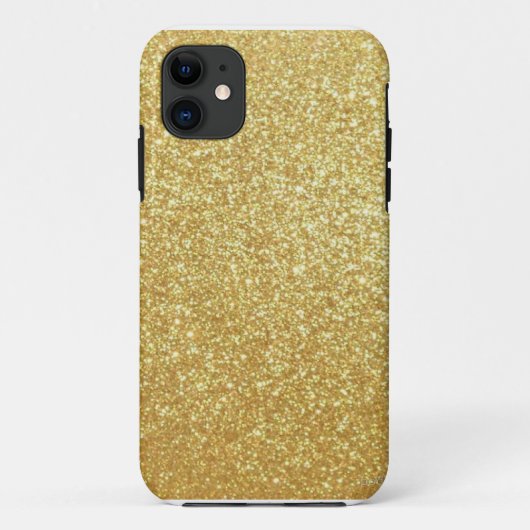 ゴールドラメフォンケース, ラグジュアリーラメギフト Case-Mate iPhoneケース (裏面)