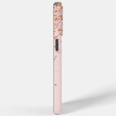 ゴールドラメモノグラム名 Case-Mate iPhoneケース (裏面 / 右)