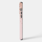 ゴールドラメモノグラム名 iPhoneケース (左側面)