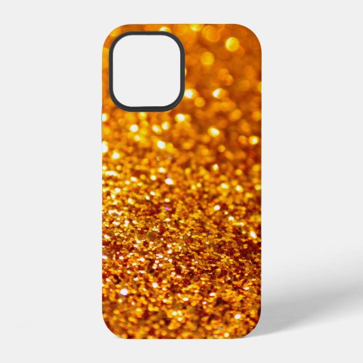 ゴールドラメ模様 iPhoneケース (裏面)