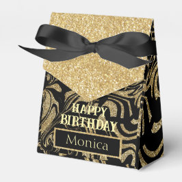 ゴールドラメ 誕生日ギフト オーダーメイド フェイバーボックス