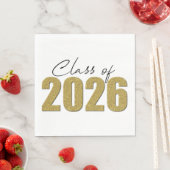 ゴールドラメ 2026年卒業 スタンダードランチョンナプキン (インサイチュ)