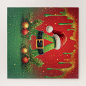 ゴールドラメ A ファミリークリスマス ジグソーパズル (横)