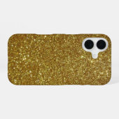 ゴールドラメ iPhone 16ケース (裏面横)