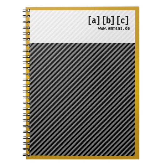 ゴールドランドノート ノートブック (正面)