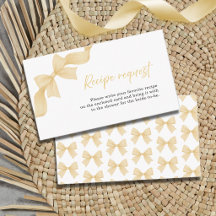 ゴールドリボン・コケット ウェディングシャワー レシピリクエスト