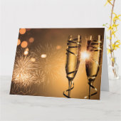 ゴールドリボン ワインボウル カード (黄色い花)