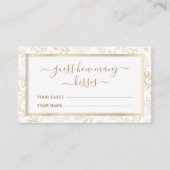 ゴールドリーフパターン キスの数当てゲーム エンクロージャーカード (正面)