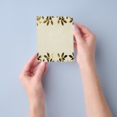 ゴールドリーフボーダー両面フライヤー チラシ (手)