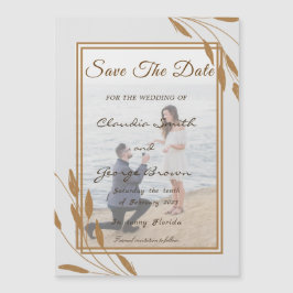 ゴールドリーフ写真 保存日 マグネット