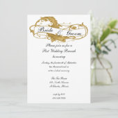 ゴールドリーフ挙式後ブランチ 招待状 (スタンド正面)