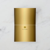 ゴールドリーフ＆ジェム 50周年感謝カード サンキューカード (内部)