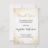 ゴールドリーフ スプライ 感謝の気持ちを伝えるカード 招待状 (正面)