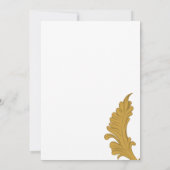 ゴールドリーフ ポストウェディング ブランシュ 招待状 (裏面)