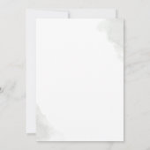 ゴールドリーフ ユーカリ グリーン おしゃれな洗礼式 招待状 (裏面)