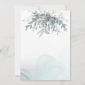 ゴールドリーフ ユーカリ 看護学校 卒業式 I 招待状 (裏面)