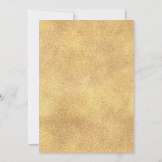 ゴールドルアウパーティー招待状 招待状 (裏面)