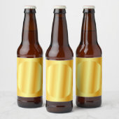 ゴールドルックブランクテンプレート グラマラス カスタム エレガント ビールラベル (ボトル)