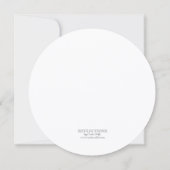 ゴールドレコード ビニール45 回転 サプライズパーティ 招待状 (裏面)