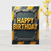 ゴールドレター 誕生日カード カード (黄色い花)