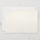 ゴールドロイヤルグリッター ユニコーン ブルーホース プリンセス 招待状 (裏面)