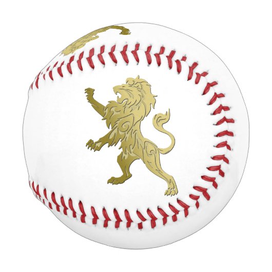 ゴールドロイヤルライオン 野球ボール (裏面左)