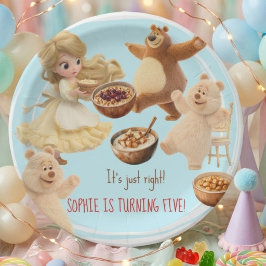 ゴールドロックの誕生日 ペーパープレート