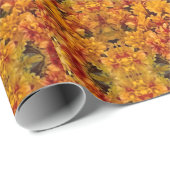 ゴールドロッド赤のヒントでクローズアップ ラッピングペーパー (ロールコーナー)