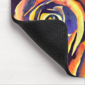 ゴールドローズの水彩画 マウスパッド (コーナー)