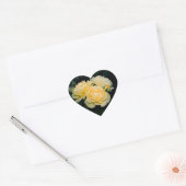 ゴールドローズの花束 ハートシール (封筒)
