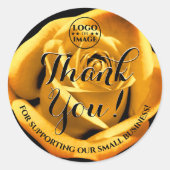 ゴールドローズフラワー ゴールド サンクス ラベル ロゴ (正面)