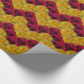 ゴールドローズ包装紙 ロマンチックローズペーパー ラッピングペーパー (角)