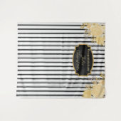 ゴールドローズ卒業写真用背景タペストリー タペストリー (正面(横))