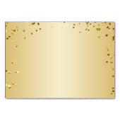 ゴールドローズ コンフェッティ テーブルプレースカード テーブルナンバー (裏面)