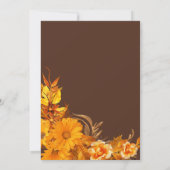 ゴールドローズ＆バタフライ ウェディング 招待状 (裏面)