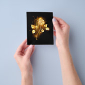 ゴールドローズ（金色のバラ） チラシ (手)