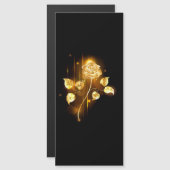 ゴールドローズ（金色のバラ） マグネット招待状 (正面/裏面)