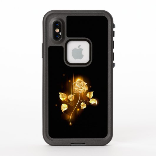 ゴールドローズ（金色のバラ） LifeProof iPhoneケース (裏面)