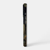 ゴールドロータスフラワー | iPhone 16 Pro ケース (左側面)