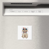 ゴールドンドゥードル 犬 250周年 愛国的な マグネット (インサイチュ (食洗機))