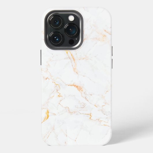 ゴールド大理石模様テクスチャー iPhoneケース (裏面)