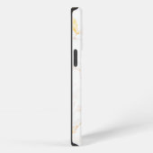ゴールド大理石模様テクスチャー iPhoneケース (右側面)