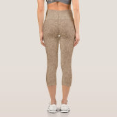 ゴールド抽象タウプ レギンス (裏面)